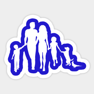 Family Design for Dads, Moms and Children Sticker